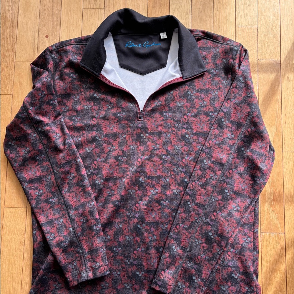 Robert Graham Red and Black Pullover